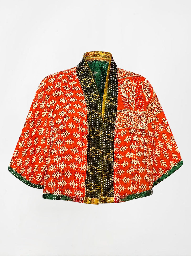 kantha vintage silk bolero asha (holi)