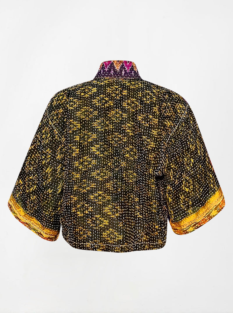 kantha vintage silk bolero meesha (holi)