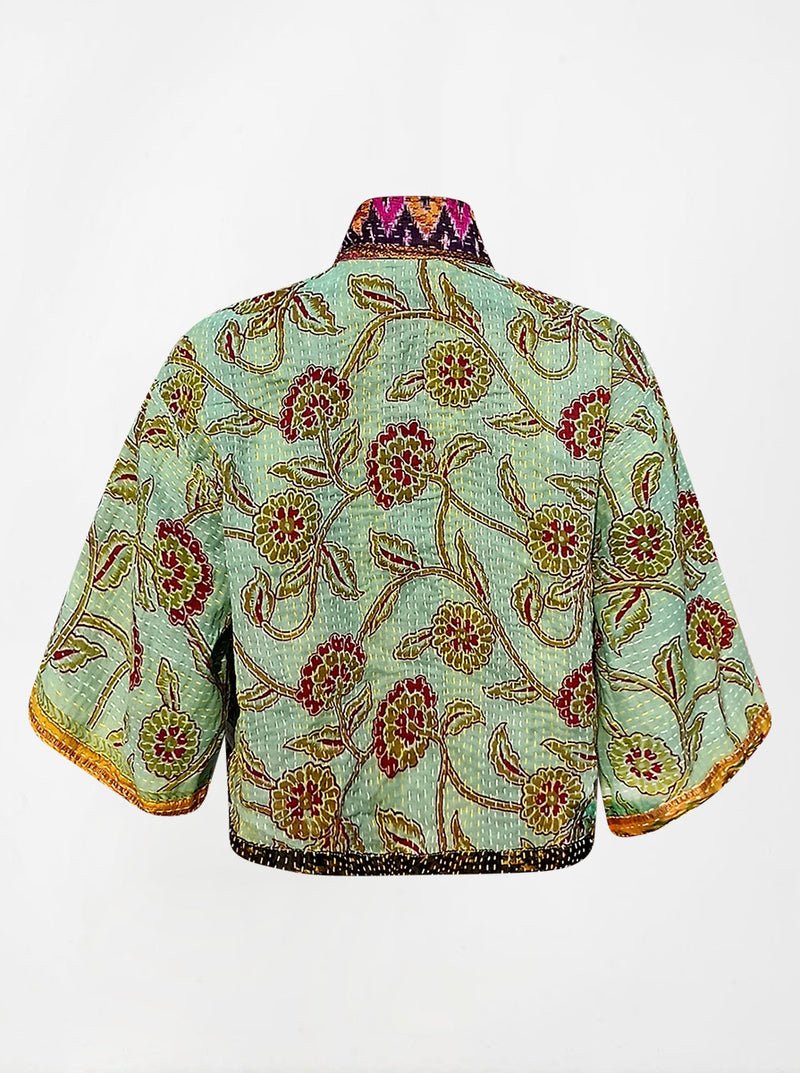 kantha vintage silk bolero meesha (holi)