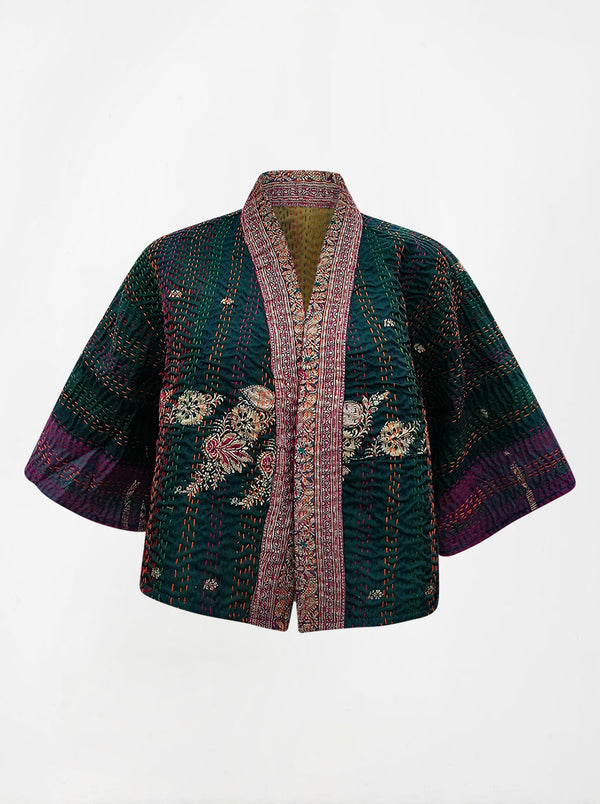 kantha vintage bolero anoukhi (banarasi)