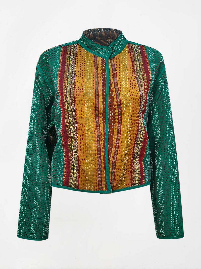kantha vintage crop jacket ramya (resha)