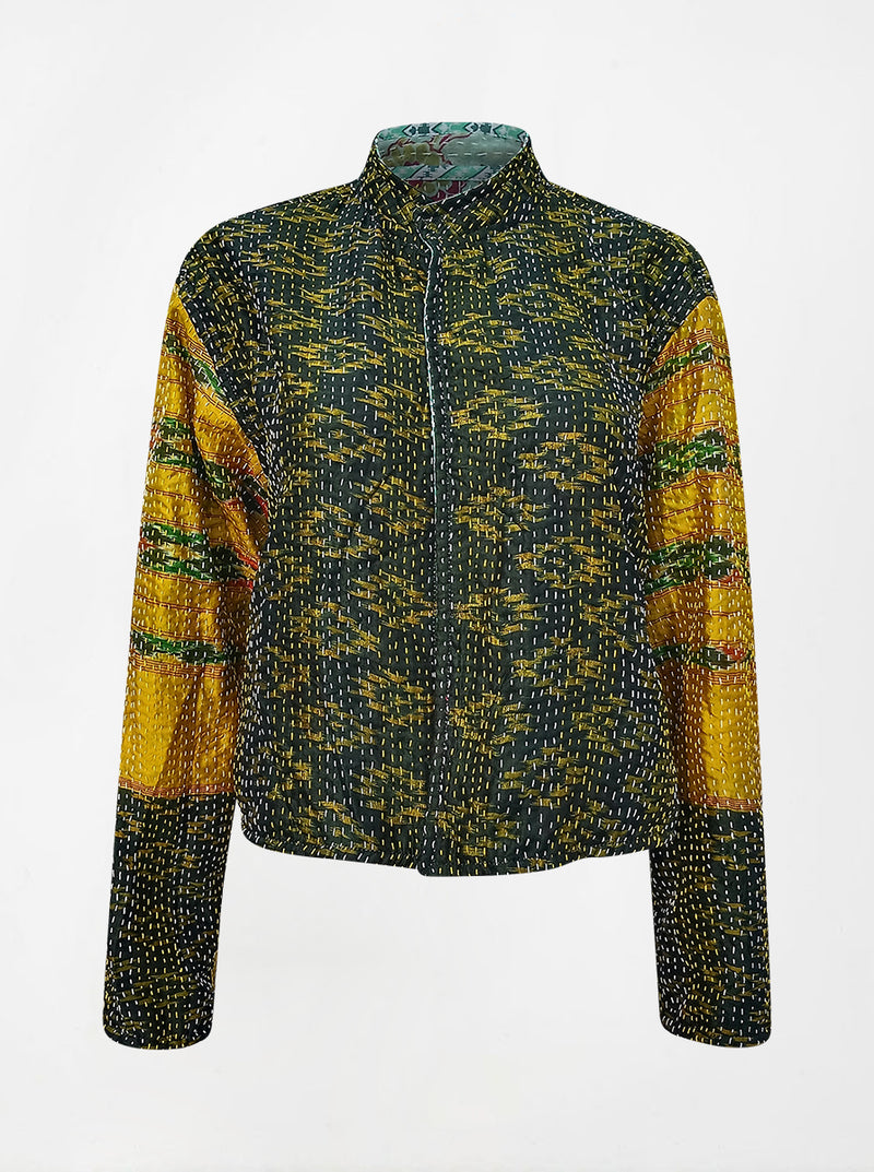 kantha vintage crop jacket shubra (resha)