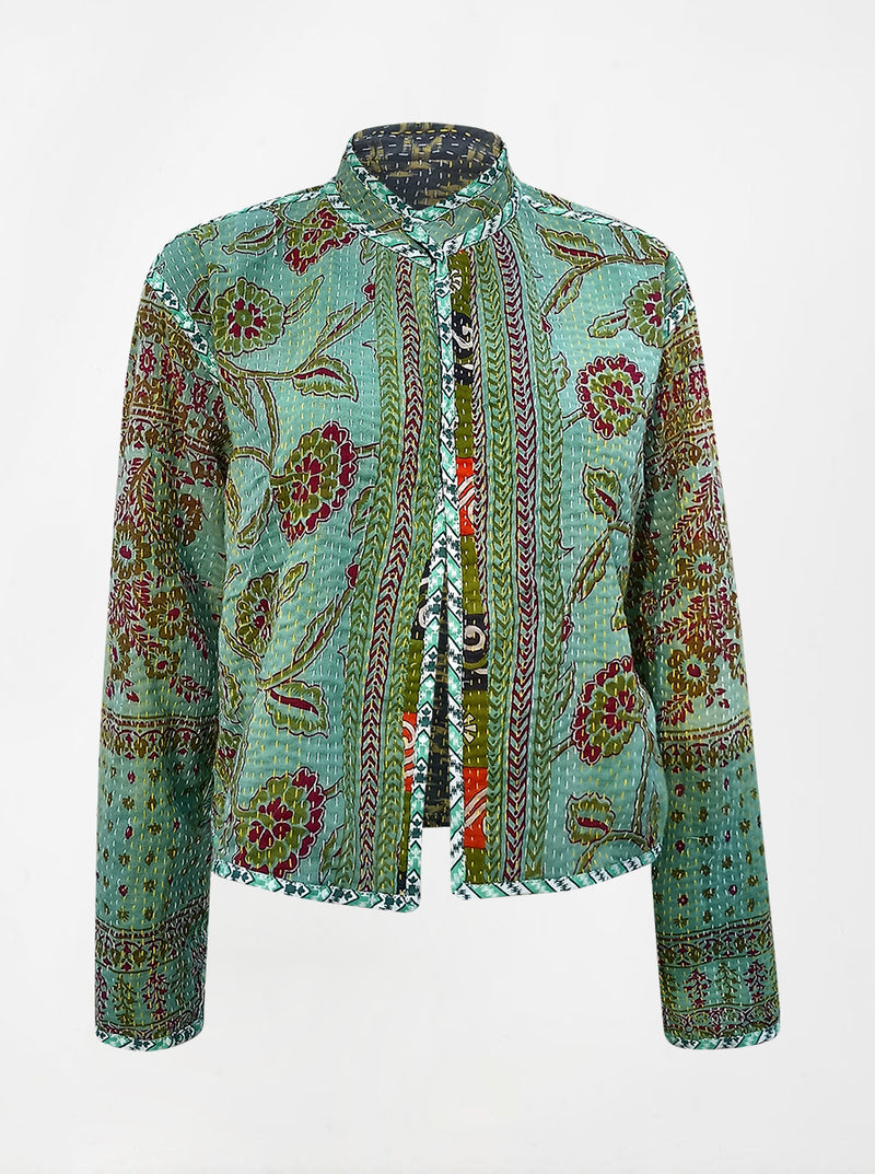 kantha vintage crop jacket shubra (resha)