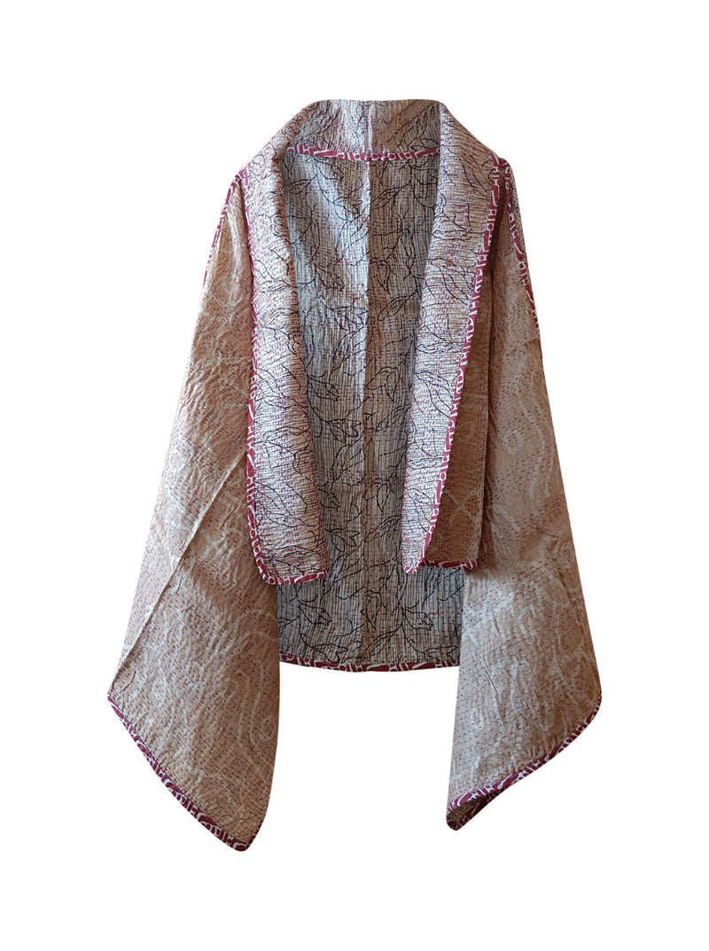 kantha vintage silk cape shriya