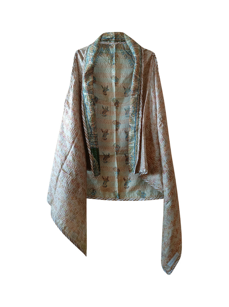 kantha vintage silk cape garima