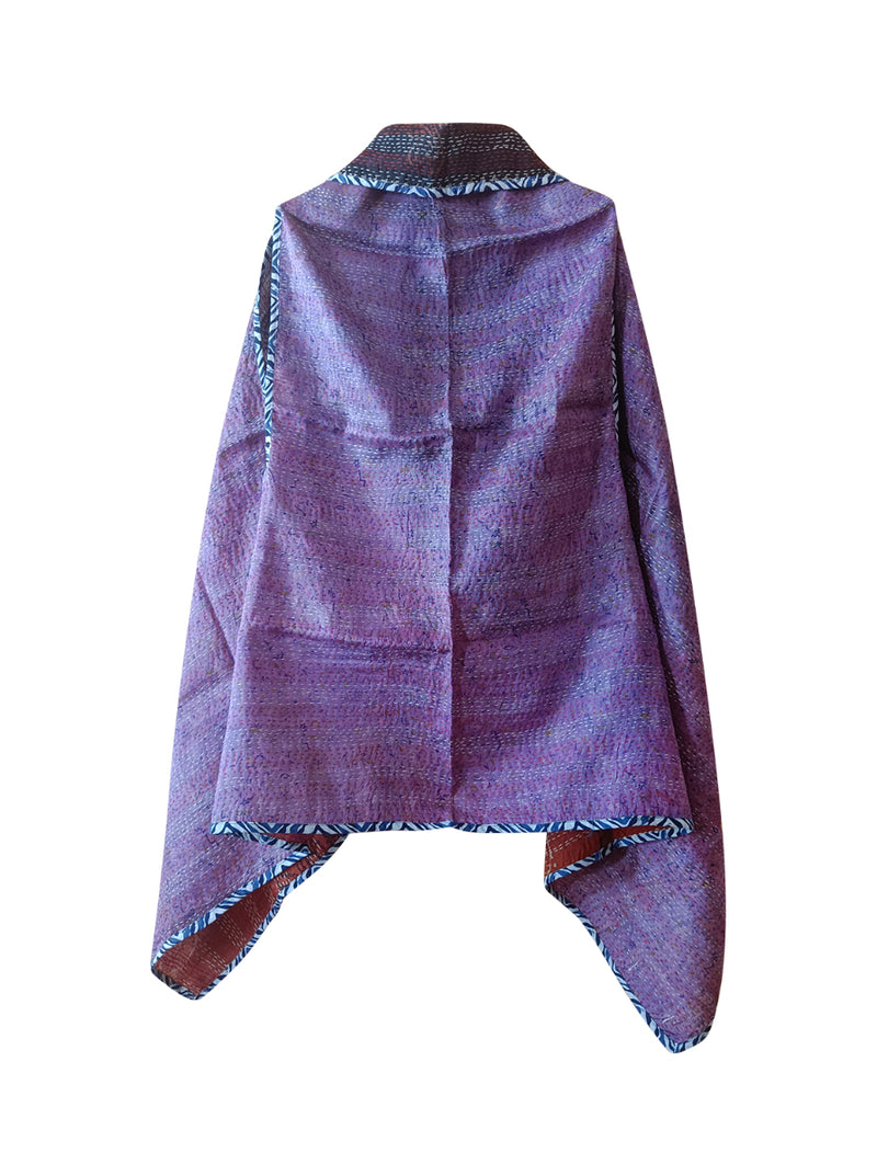 kantha vintage silk cape ahaana