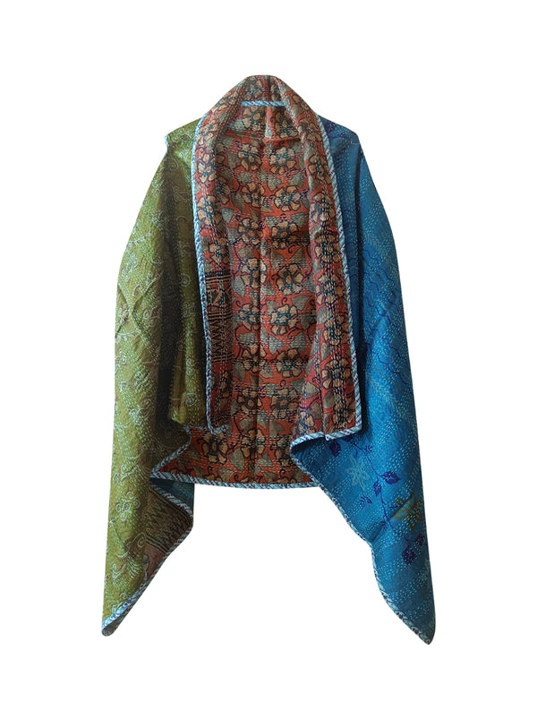 kantha vintage silk cape trisha