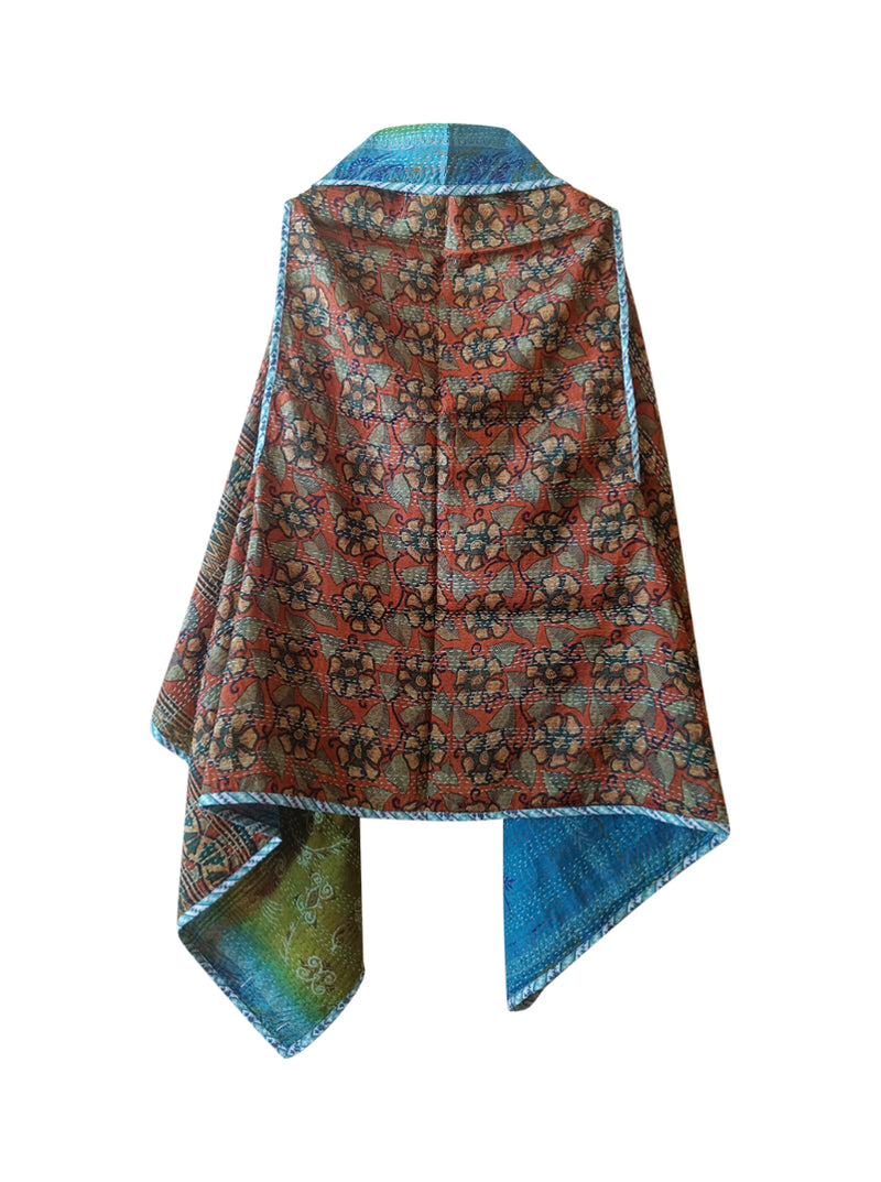 kantha vintage silk cape trisha