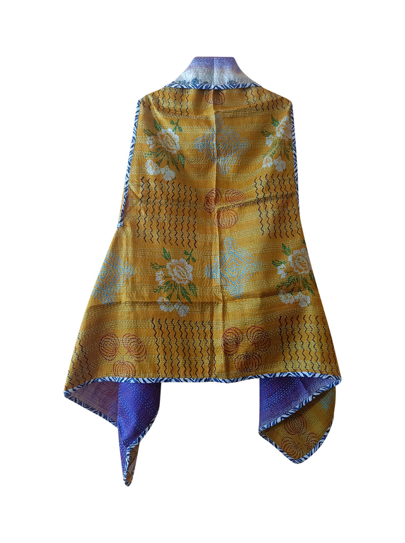 kantha vintage silk cape mishka