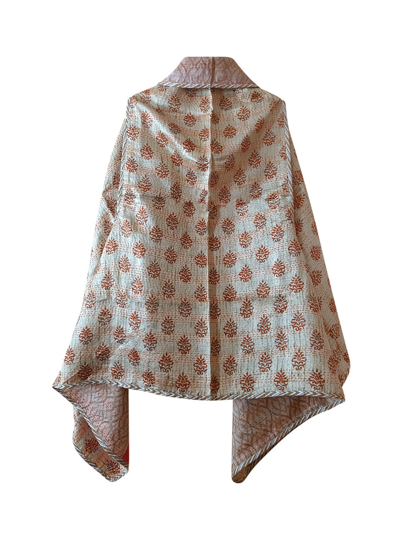 kantha vintage silk cape radhya