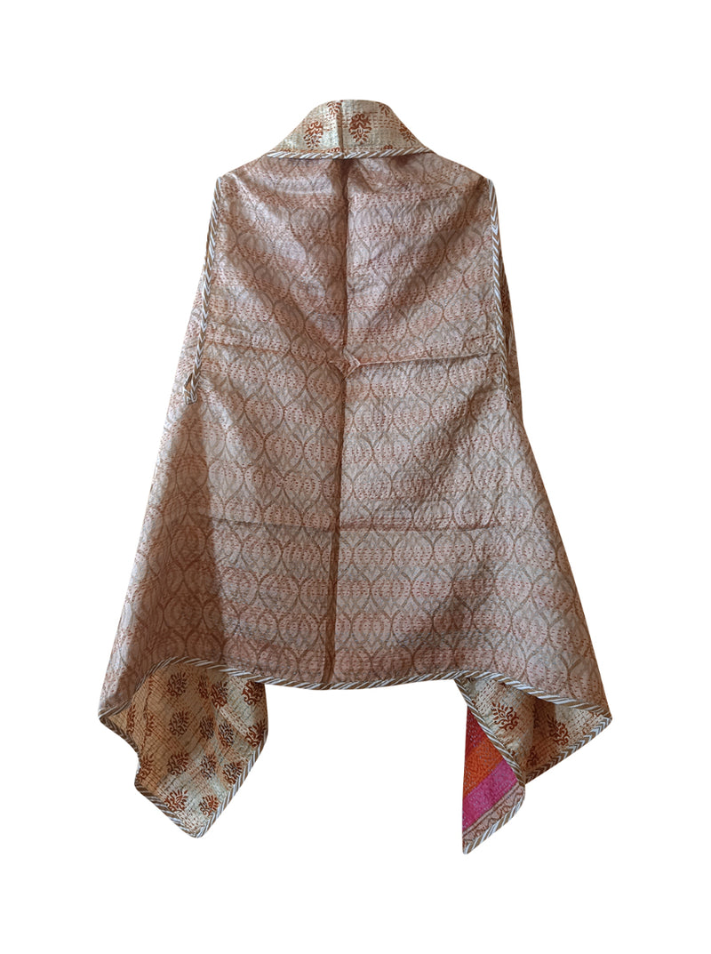 kantha vintage silk cape radhya