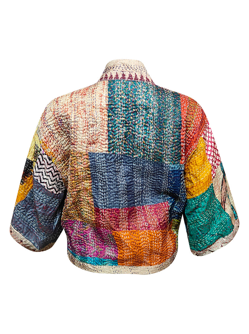 kantha vintage silk bolero pari