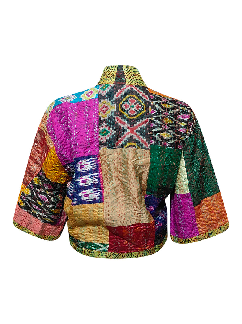 kantha vintage silk bolero aadhya