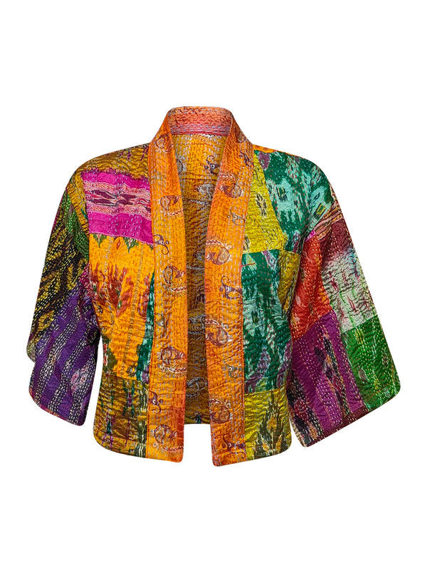 kantha vintage silk bolero kiara