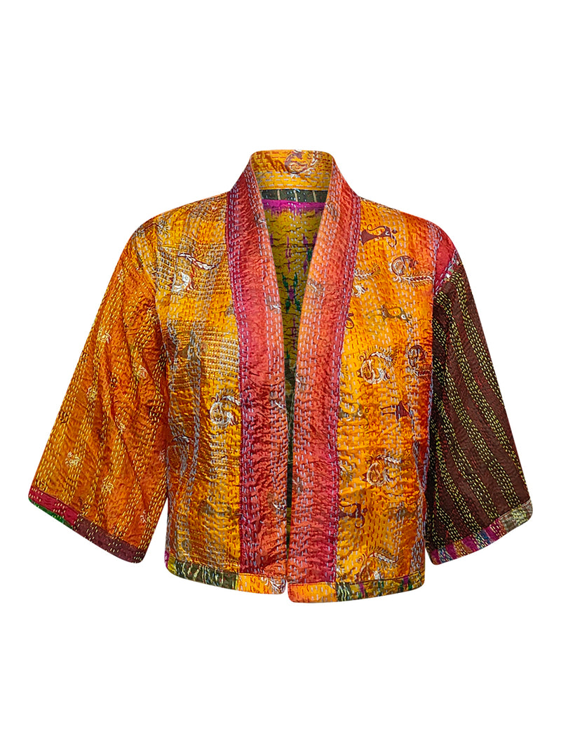 kantha vintage silk bolero kiara