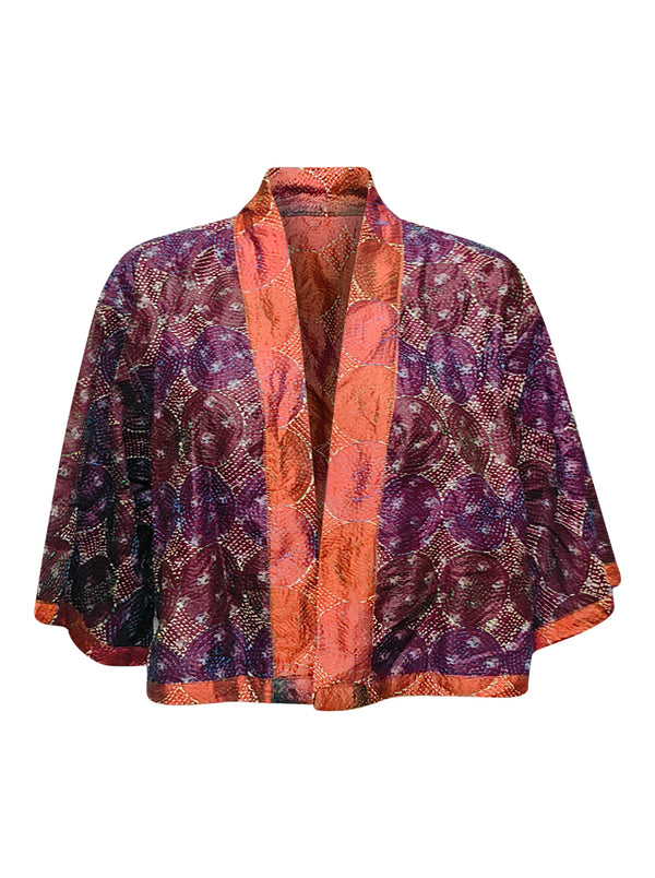 kantha vintage silk bolero mehar