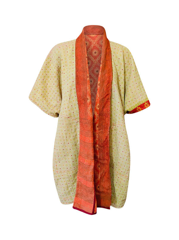 kantha reversible poncho rehanshi