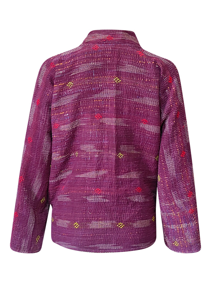 kantha reversible collar vest diya