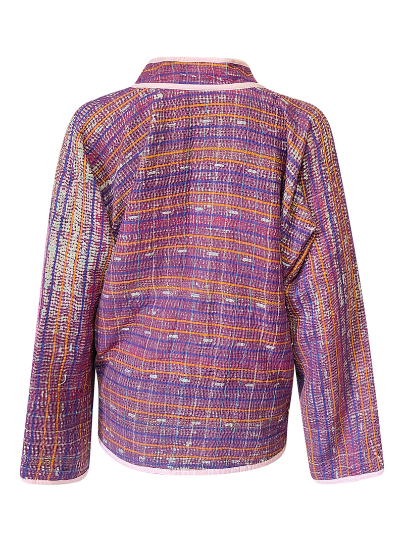 kantha reversible collar vest diya