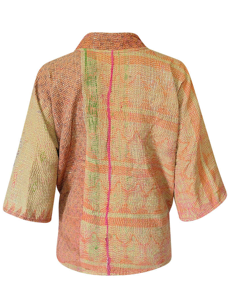 kantha reversible collar vest ridhi