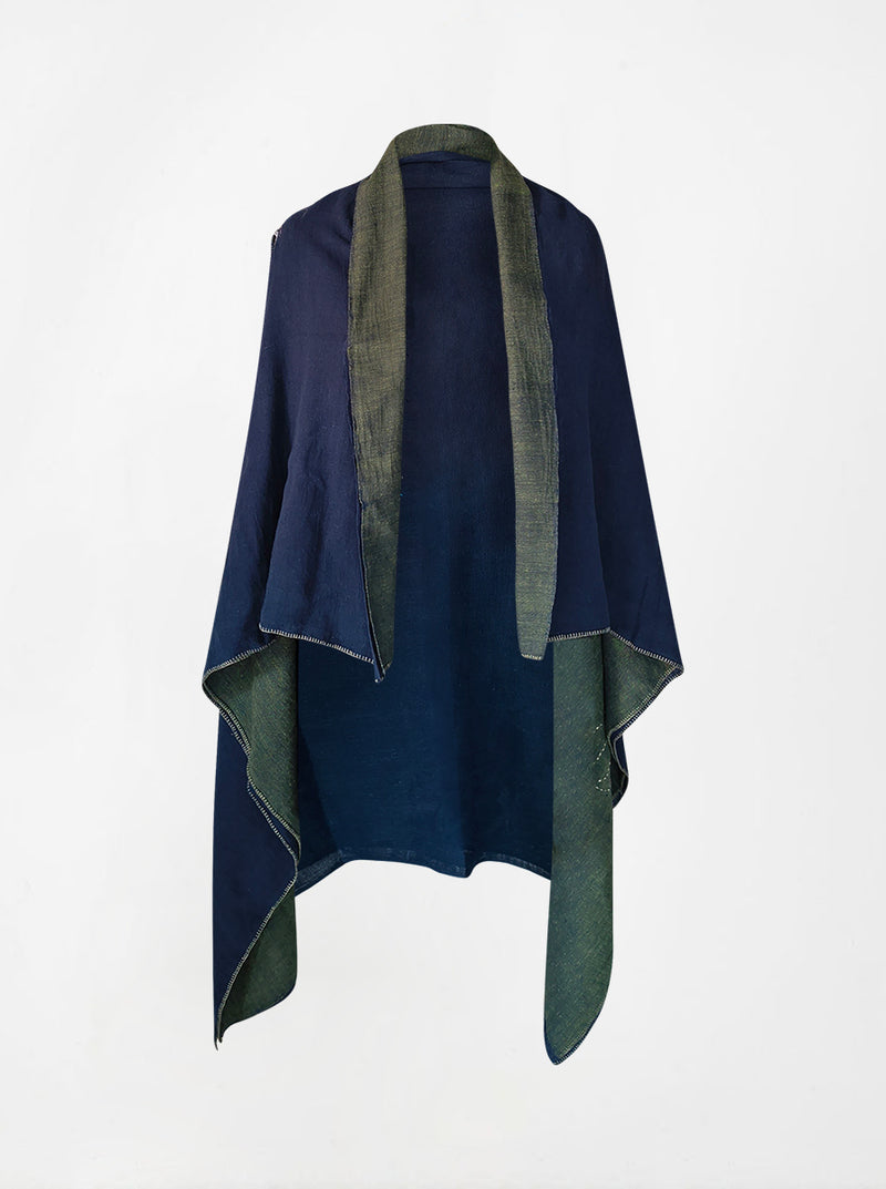 cape infinity duo kala organic cotton blue gold (double layer)