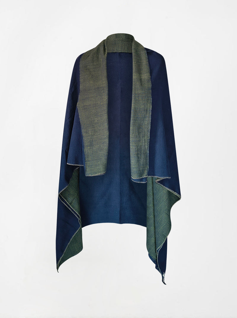cape infinity duo kala organic cotton blue gold (double layer)