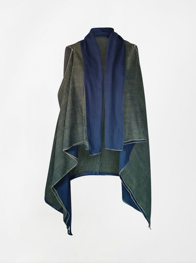 cape infinity duo kala organic cotton blue gold (double layer)