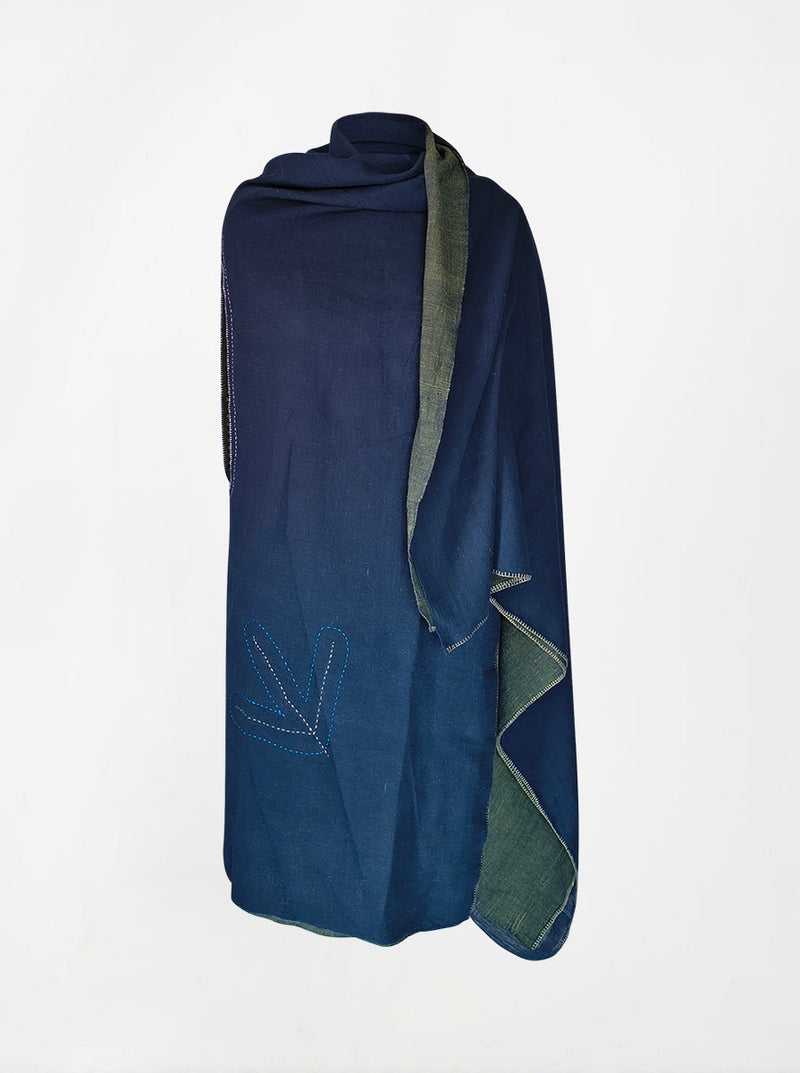 cape infinity duo kala organic cotton blue gold (double layer)