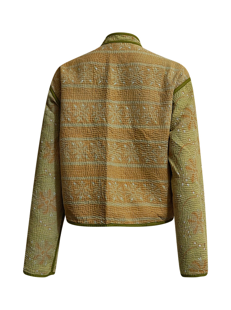 kantha vintage crop jacket priya