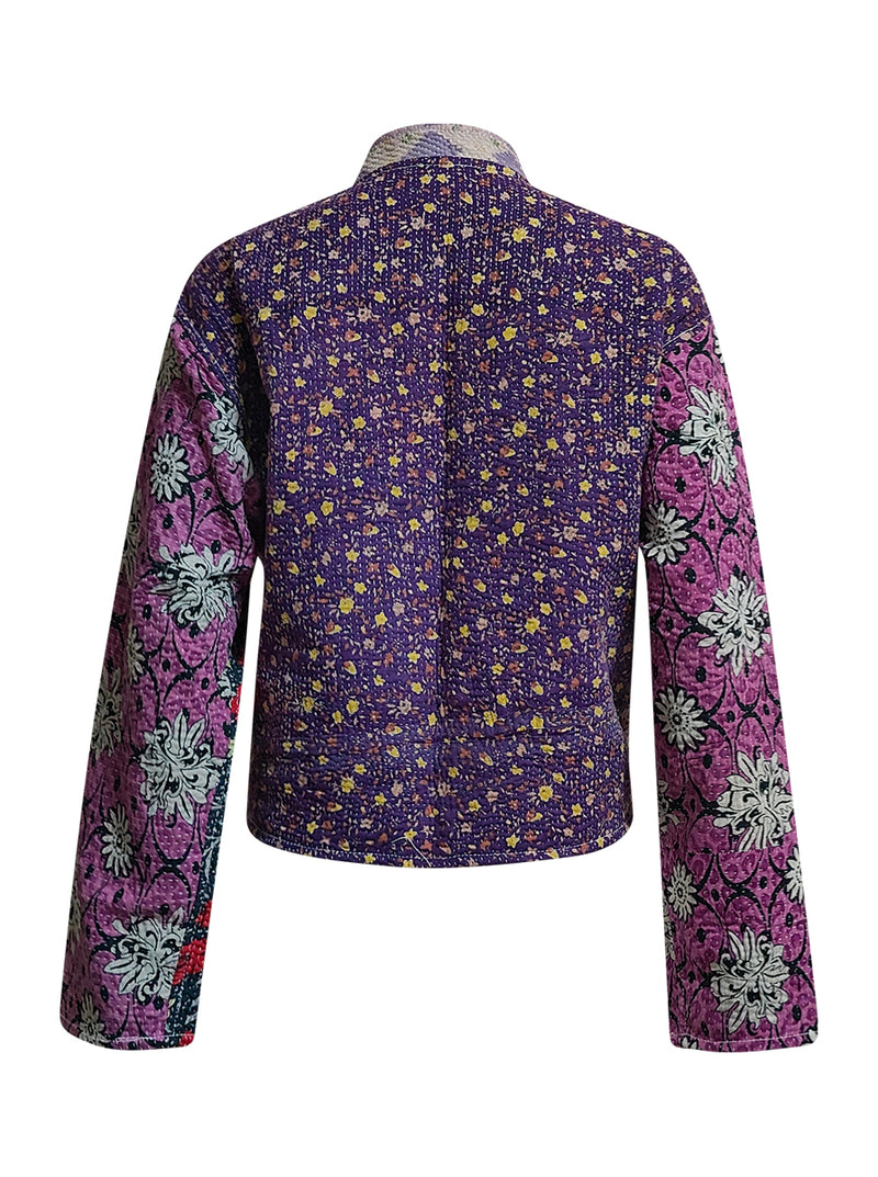 kantha vintage crop jacket nisha