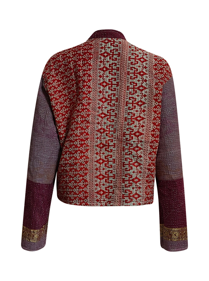 kantha vintage crop jacket prerna