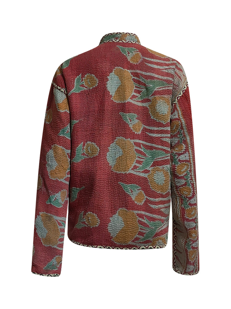 kantha reversible collar vest poonam