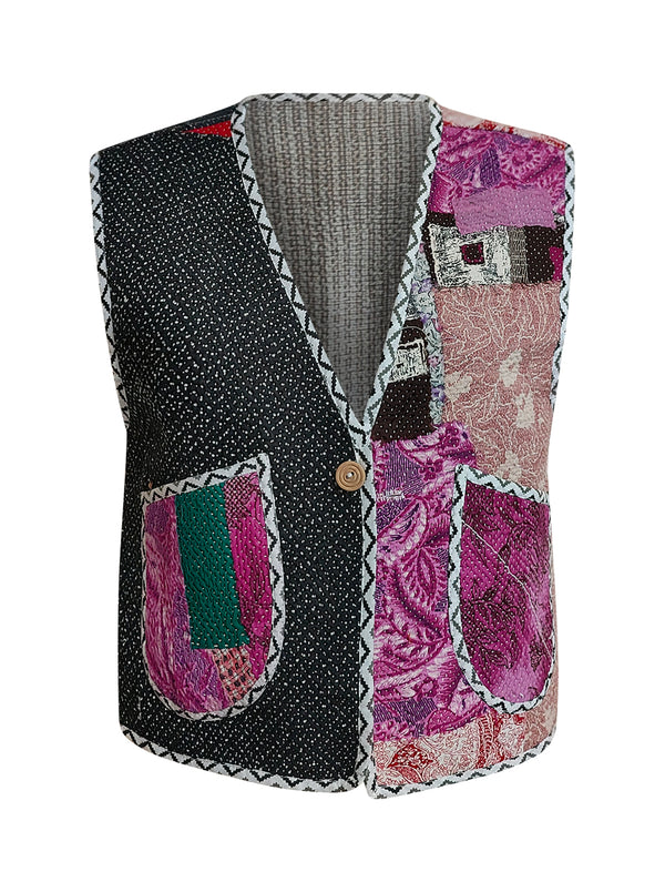 kantha vintage gillet madhvi