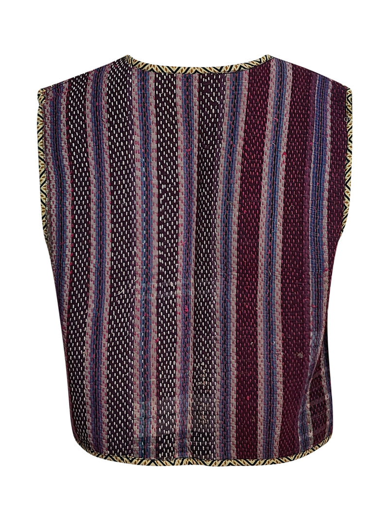 kantha vintage gillet hema