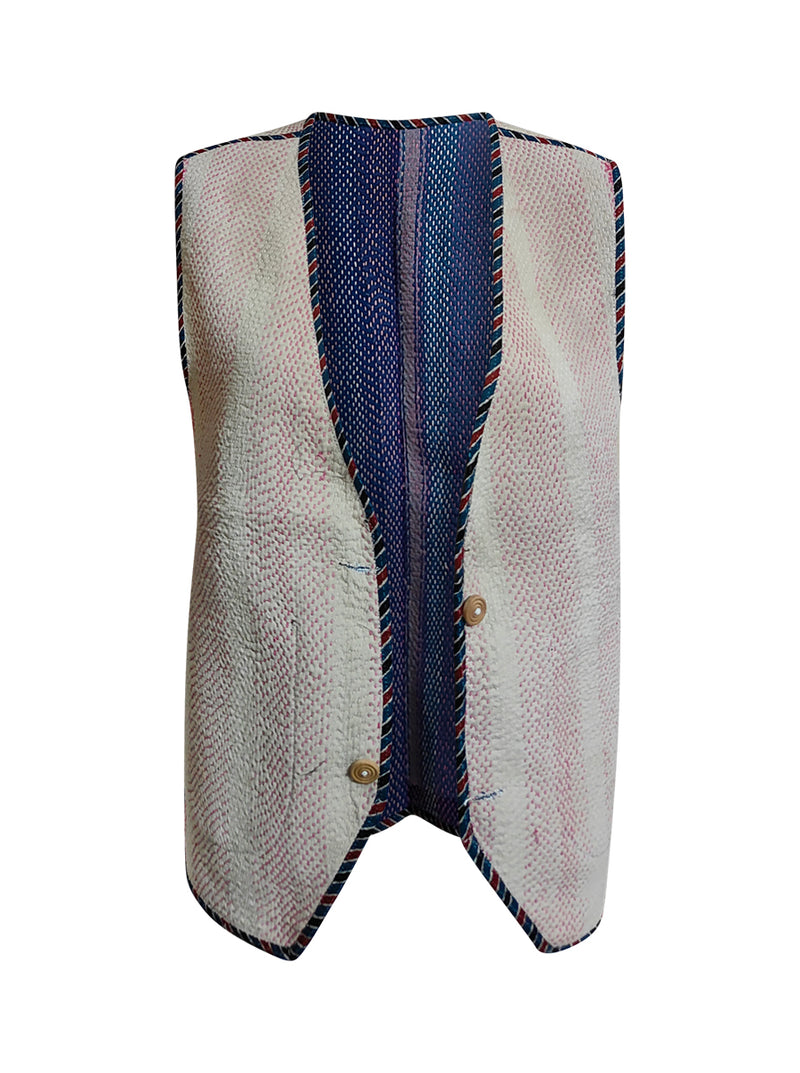 kantha vintage gillet ragu