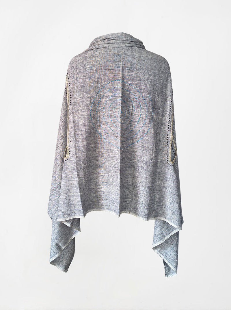 cape infinity duo kala organic cotton silver (single layer)