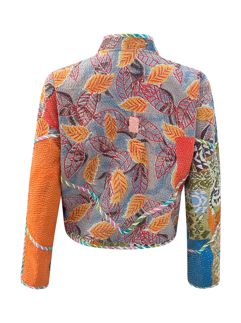 kantha vintage crop jacket beena