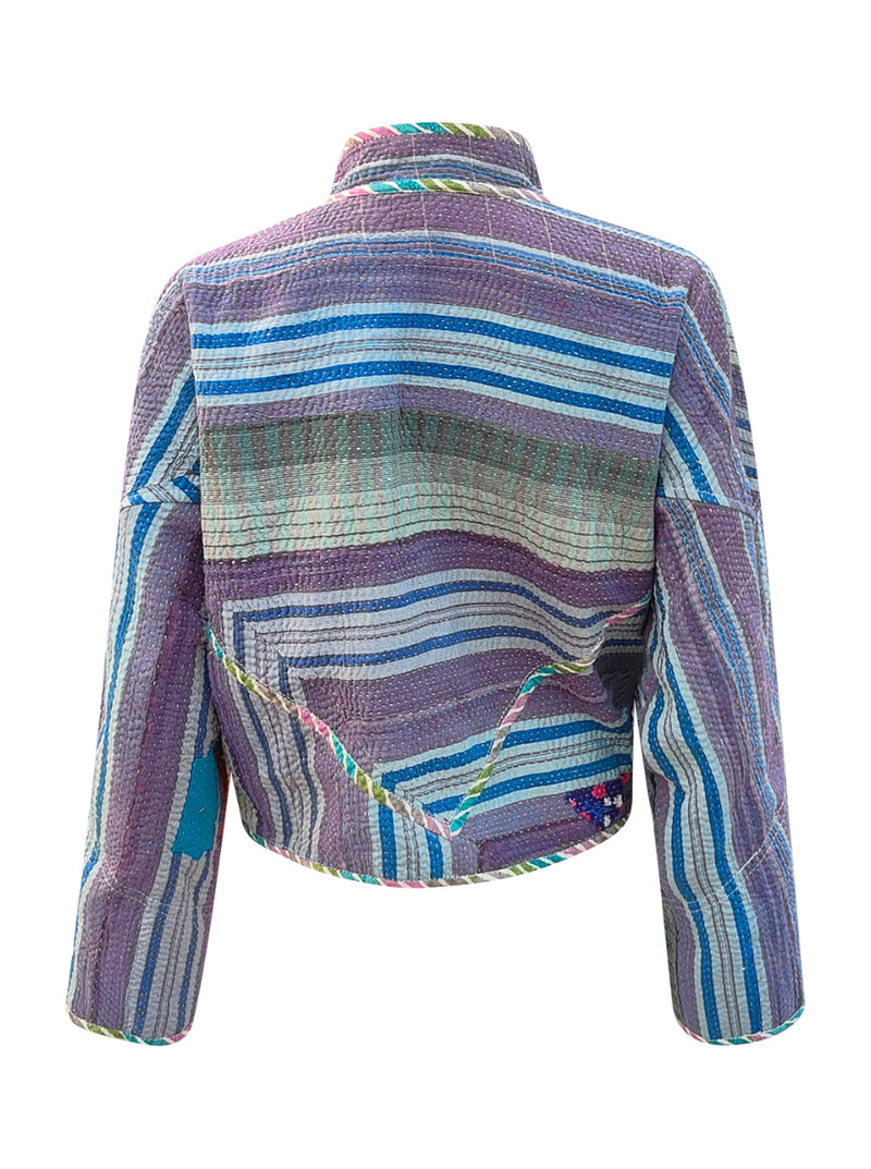 kantha vintage crop jacket beena