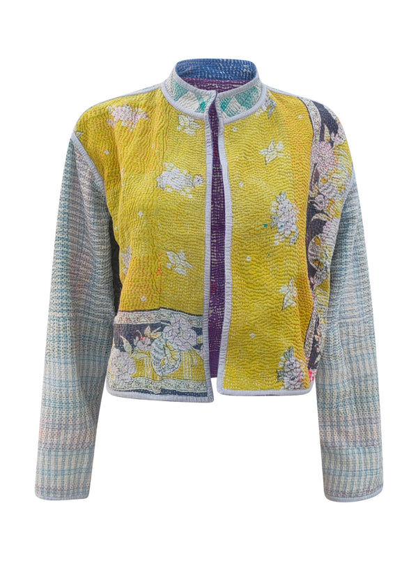 kantha vintage crop jacket dhriti