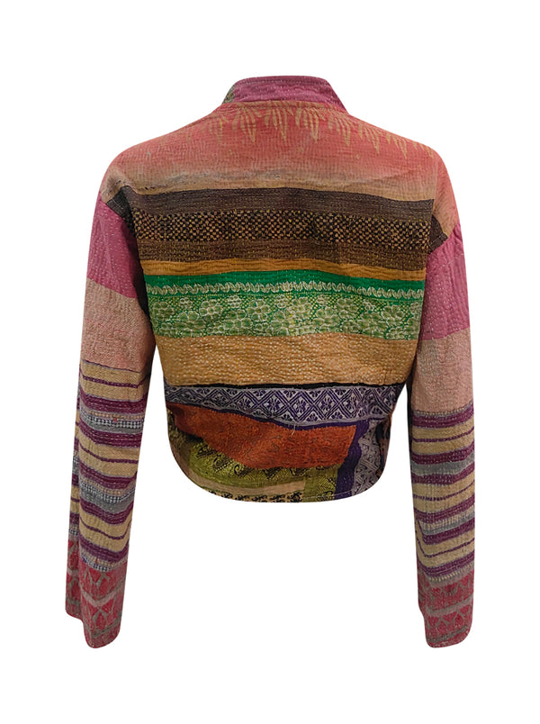 kantha vintage crop jacket darika