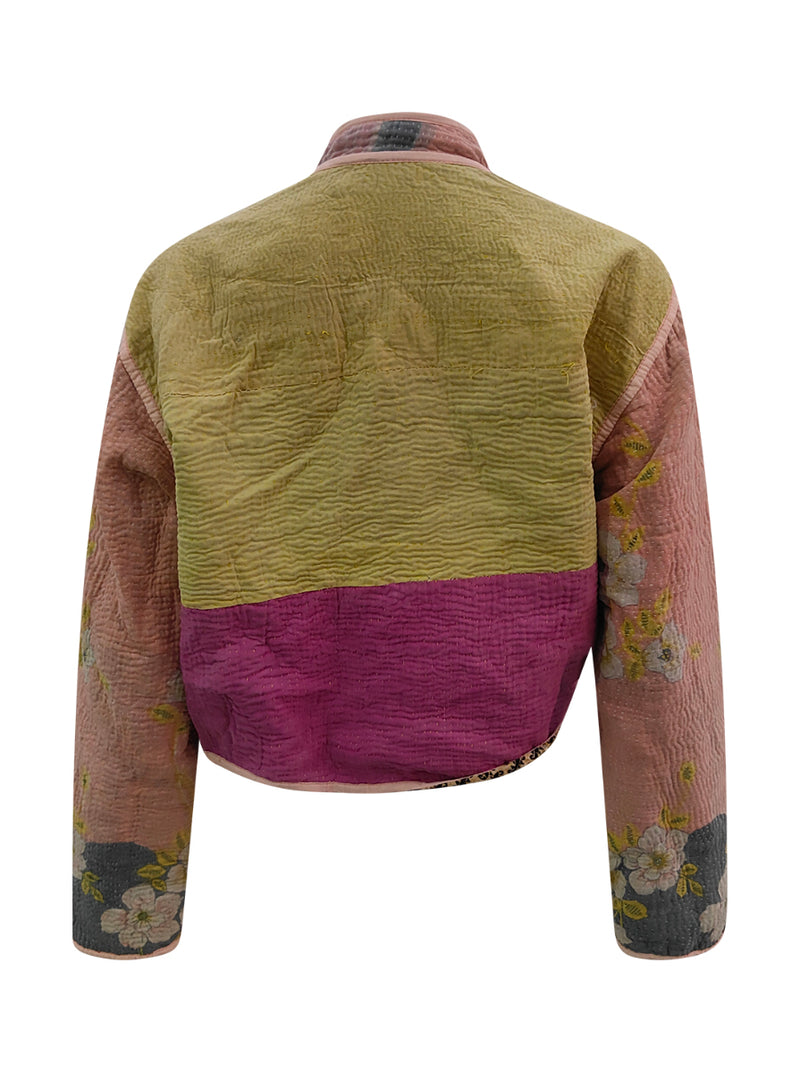 kantha vintage crop jacket darika