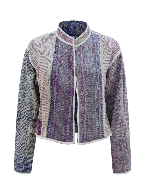 kantha vintage crop jacket suchika