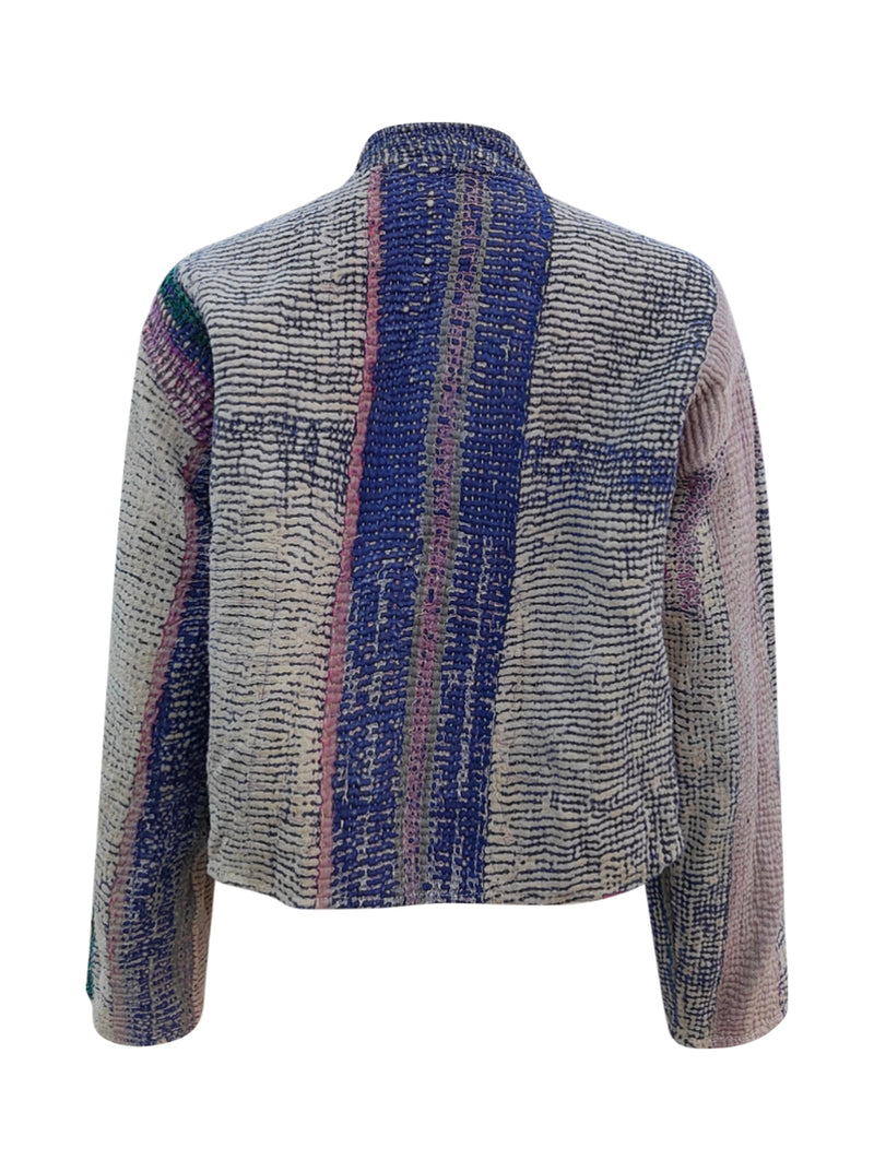 kantha vintage crop jacket suchika