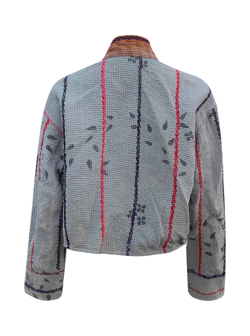 kantha vintage crop jacket dhruvi