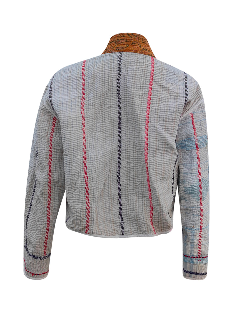 kantha vintage crop jacket dhruvi