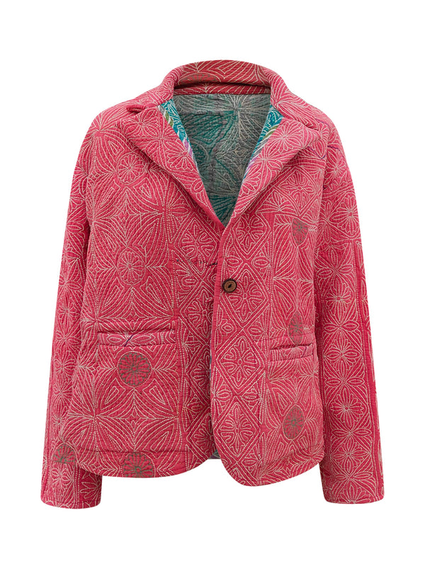 kantha reversible collar jacket kara