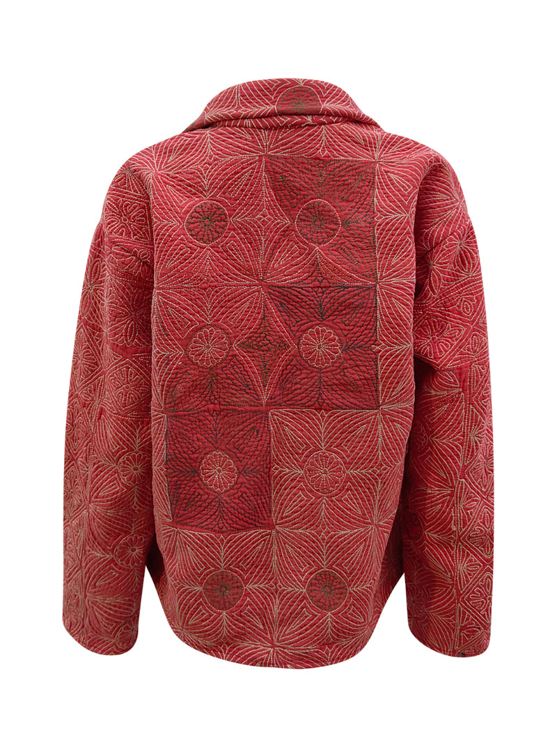 kantha reversible collar jacket kara