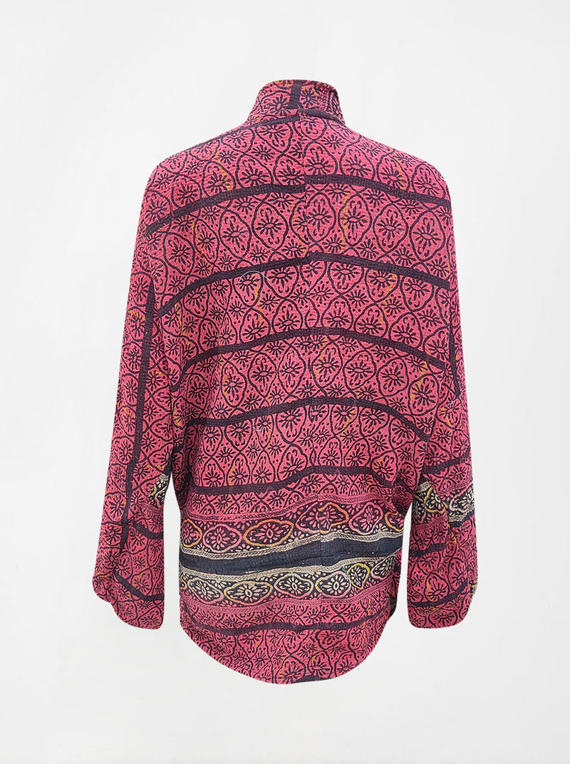 kantha vintage long jacket kamya (holi)