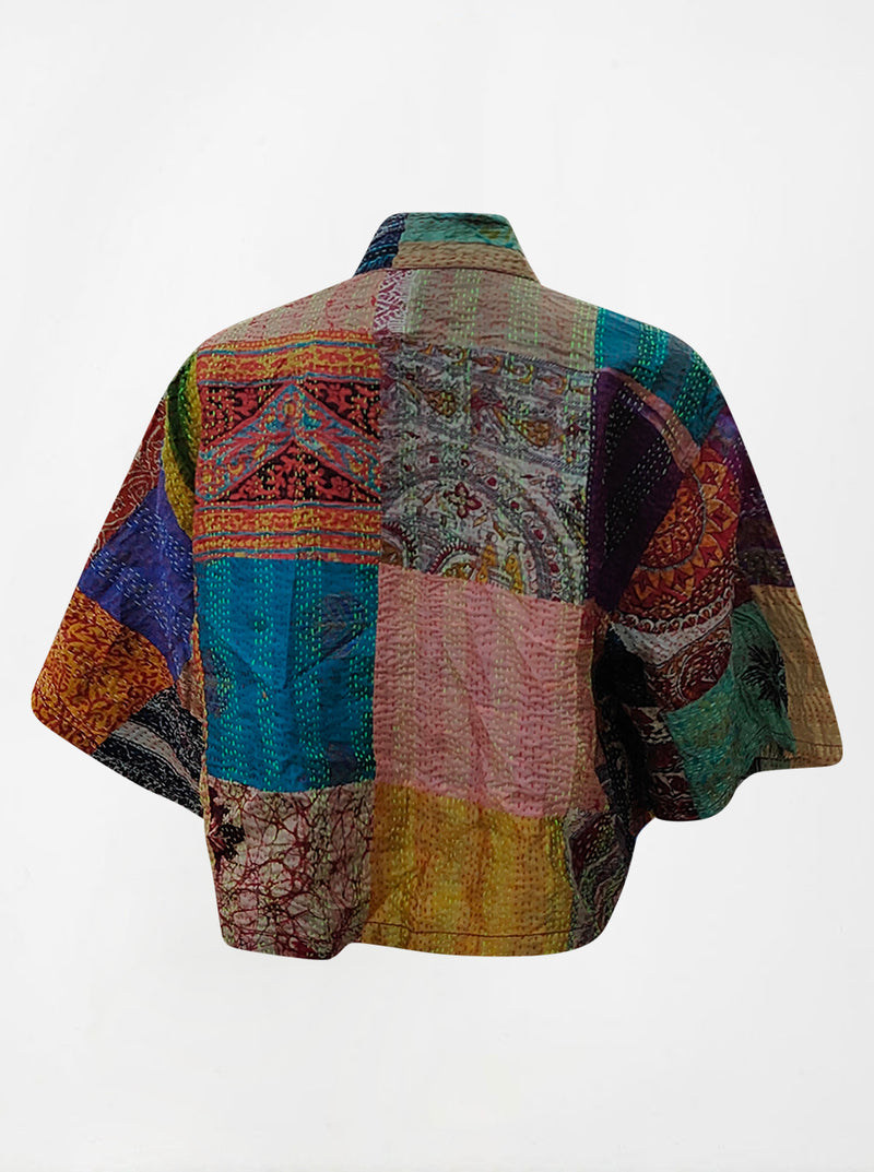 kantha vintage silk bolero hema (holi)