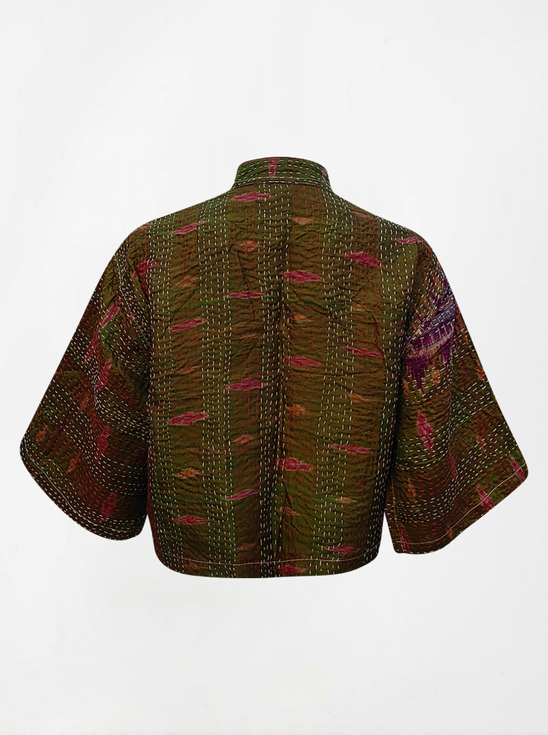 kantha vintage silk bolero rekha (holi)